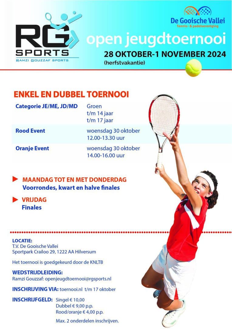 rg sports open jeugdtoernooi 2024